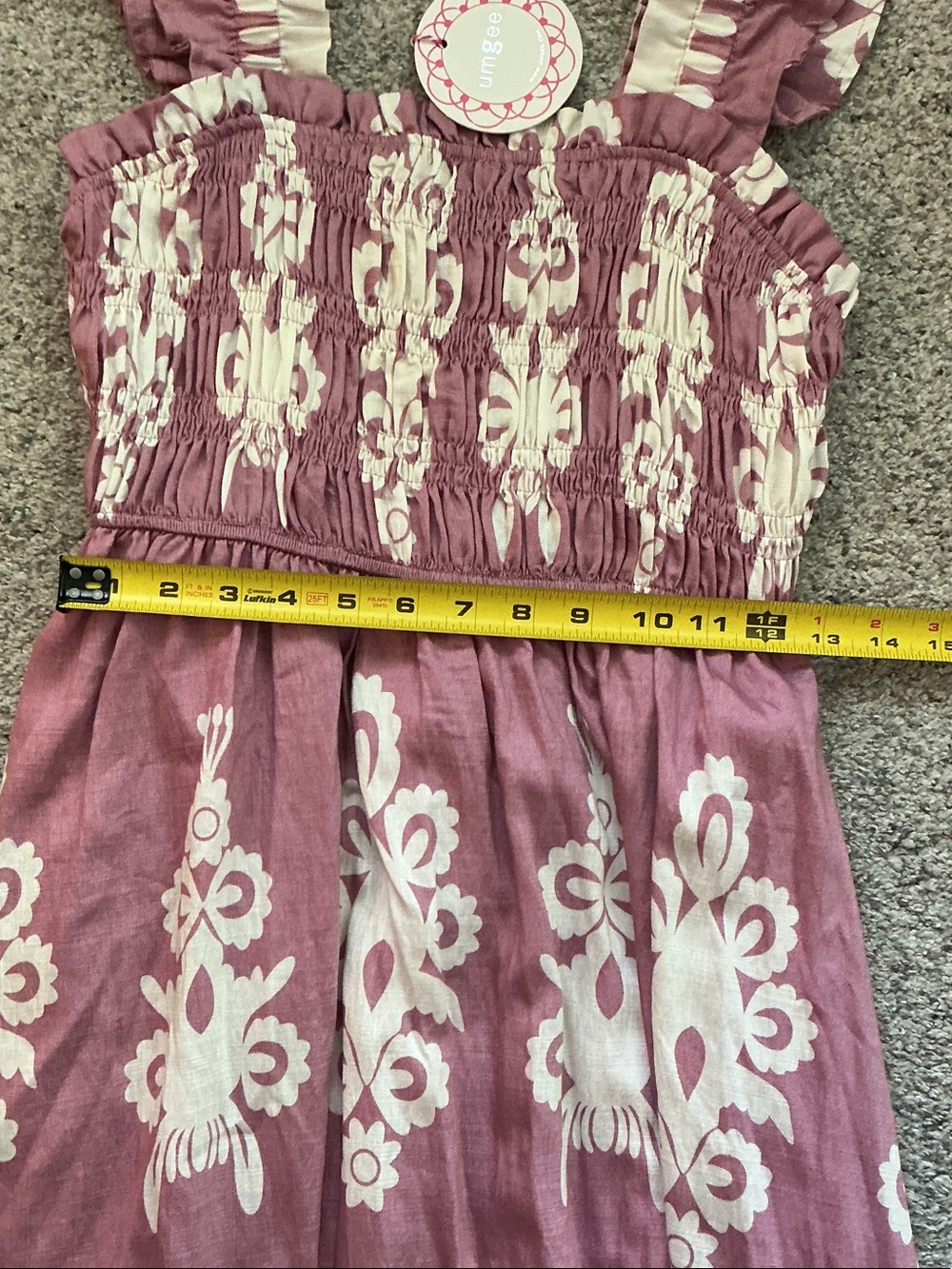 NWT Umgee Midi Dress ~ Summer Vibes Mauve - Picture 6 of 8